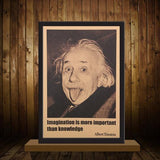 FREE Albert Einstein Poster " Imagination Is More Important Than Knowledge "