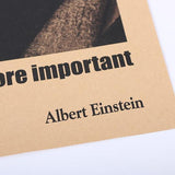 FREE Albert Einstein Poster " Imagination Is More Important Than Knowledge "