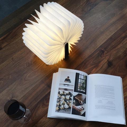 LED FOLDABLE WOODEN BOOK
